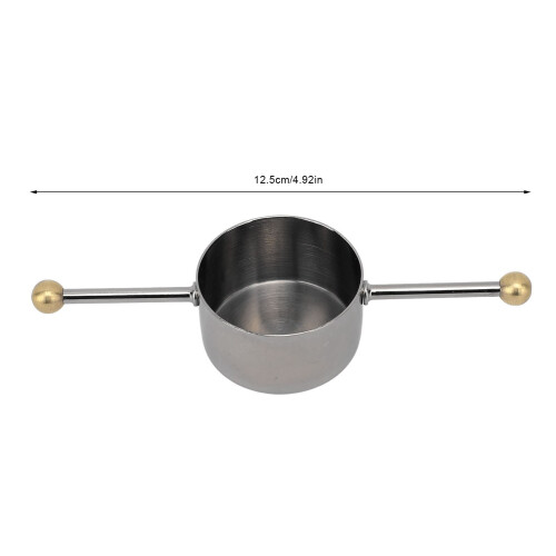 Jigger mit doppelter Perle 30ml schwarz plattiertes Barzubehör 1