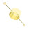 Doppelperle goldbeschichtet 30ml Jigger Edelstahl 11