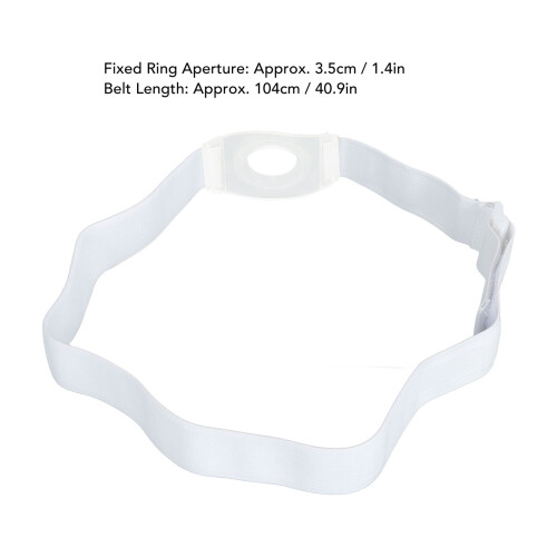 2er-Pack Kolostomie-Gürtel 3,5 cm Öffnung 104 cm elastisch 1