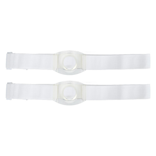 2er-Pack Kolostomie-Gürtel 3,5 cm Öffnung 104 cm elastisch 2