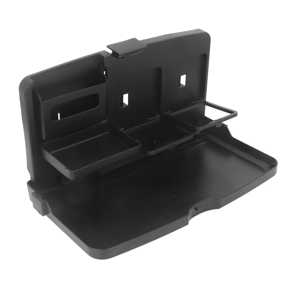 Car Food Tray Holder Multifunctional Foldable Kids Backseat Food Table With Cup Holder For Eating Large Size Black 7891313984100