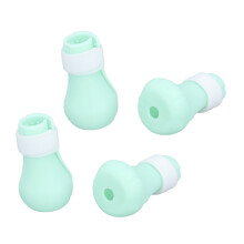 Silikon-Pfotenstiefel in Grün zum Baden für Katzen