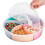 2Pc Multi-Function Food Storage Tray with Lid Food Containers Tray for Nuts and Candy Fruit Snack P 2