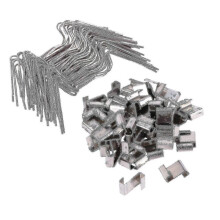 100 Pcs Stainless Steel Greenhouse Glass Pane Fixing Clips