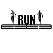 (RUN) Medal Holder Display Hanger Rack Medals Black
