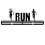 (RUN) Medal Holder Display Hanger Rack Medals Black 1