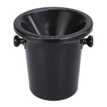 Wine Tasting Spittoon Black Wine Spittoon Wine Dump Bucket Plastic Round Double Ears Ice Bucket Wine Tasting Accessories