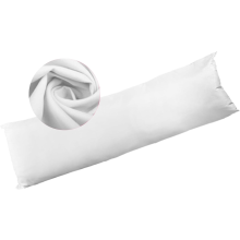3Ft White Long Bolster Body Pillow with Orthopedic Support Pillows