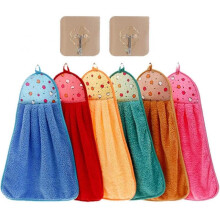 Hand Dry Towelhand Towels with Hanging Loop, Ultra Absorbent Towels with Hanging Loop Wit