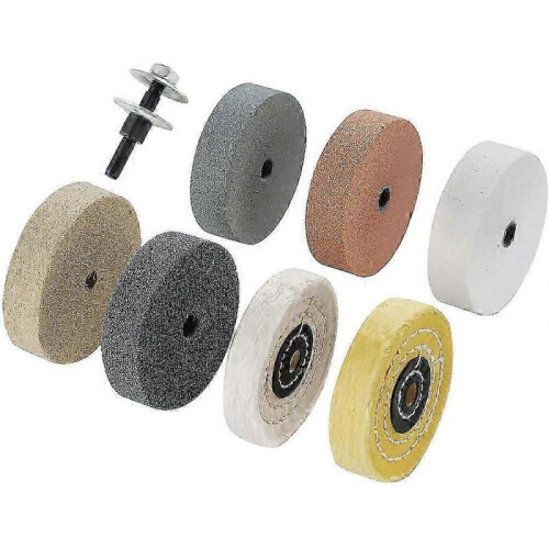 Buffing Polishing Wheel Kit 3 Inch,for Bench Buffer/Bench Grinder,Buffing Wheel Hole 3/8 Inch,Drill
