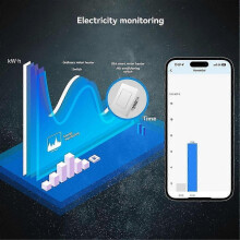 Tuya 20A ZigBee Smart Heater AC Switch High Load Electricity Monitor Double Pole App Remote Control Support Alexa A