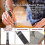 10 Pack Carpenter Pencil with Sharpener, Mechanical Carpenter Pencils Set with 36 Refills, Deep Hol 5
