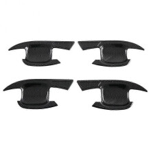 For MG ZS 2024 Car Exterior Door Handle Bowl Cover Trim Protector Accessories ABS Carbon Fiber