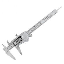 Digital Vernier Caliper IPX54 Waterproof Stainless Steel 150Mm / 6 Inch for Diameter Depth Gauge with LCD Display Device