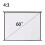 Living And Home (60 inch) Portable 4:3 Projector Screen 7