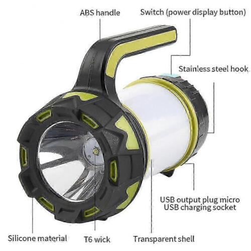 Portable Rechargeable LED Camping Light Working Light Outdoor Tent Light Handheld Light Waterproof 1