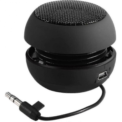 Mini Loud Speaker with 3.5mm Audio Cable Low Voltage Built-in Battery Retractable Speaker For