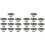 20Pcs Vintage Kitchen Cabinet Cupboard Dresser Door Drawer Ring Pull Handles Knobs (Antique Brass) 1