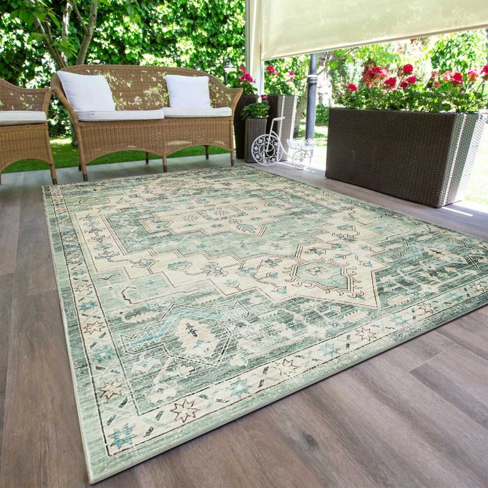 (240 x 320 cm (8 ft x 10 ft 6 in) _ Extra Large Rugs Carpets For Living Room Bedroom Indoor Outdoor R, Olive Green Traditional) Extra Large Traditiona-image-OPC-PHQF7KK-NEW