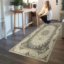 (60 x 220 cm (2ft x 7ft 7")- Runner Rugs, Willow Grey) Extra Large Traditional Rugs Modern Carpet Doormat