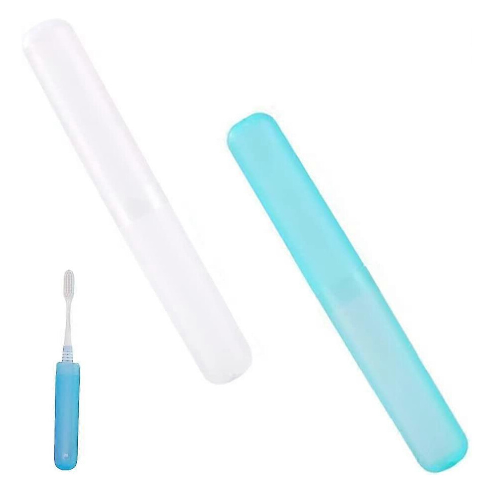 (As show, One size) 2 Pcs Toothbrush Case, Portable Toothbrush Case, Protective Toothbrush Head Cases for Travel, Family