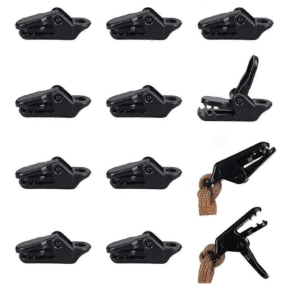 (As show, One size) Tarp Clip,Tent Clip,Plastic Clip,50 Clamps Plastic Tent Tarp Clips Tent Snaps for Camping Canopy Black Tarp Clips Awnings for Outd