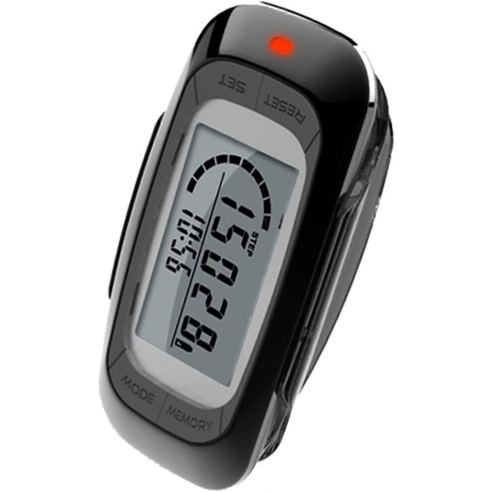 (As show, One size) 3D Pedometer for Walking - Track Steps, Miles/km75*39*24mm, Calories and Activity Time. Clip-on Step Counter for Women and Men with Large Display
