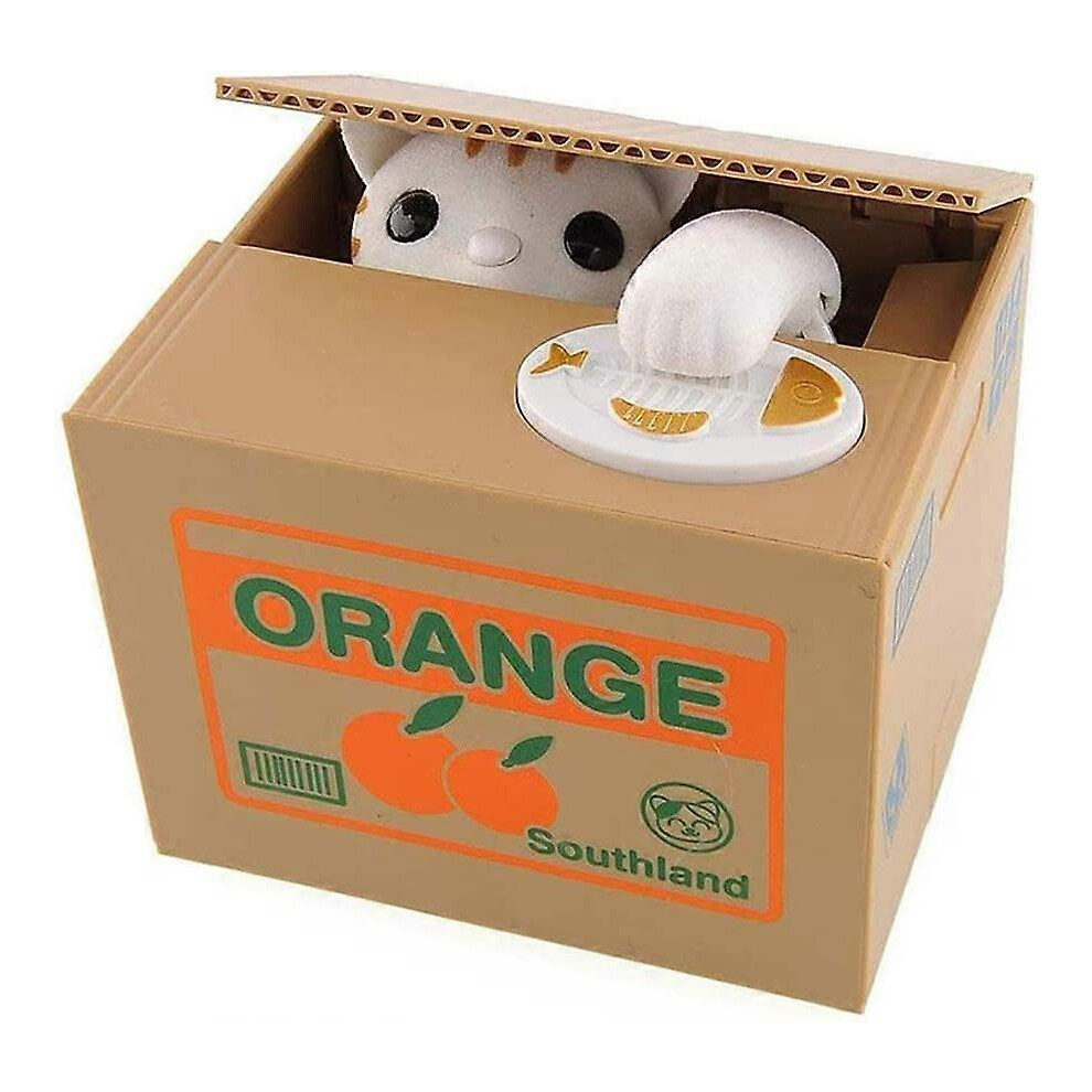 (As show, One size) Cat Shaped Money Box with PasswordCute Cat - Electronic Money Box - Safe Box - Panda Shaped Piggy Bank - with Voice Lock