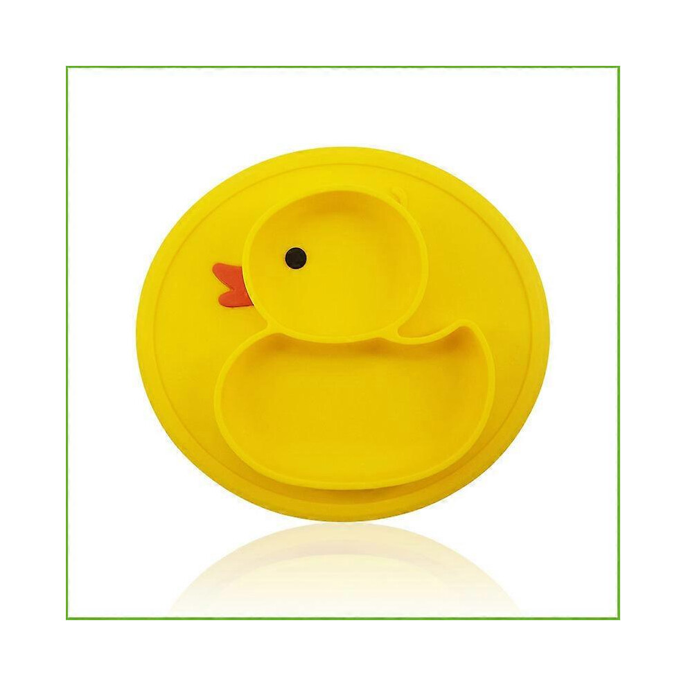 (As show, One size) Silicone Baby Plates, Non-Slip Suction Cup Kids Dishes, Non-Slip Divided Bowl, BPA Free and FDA Approved, Dishwasher and Microwave