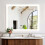 ELECWISH (100*80 cm) LED Bathroom Mirror Illuminate 3 Color Light Timer 10