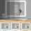 ELECWISH (100*80 cm) LED Bathroom Mirror Illuminate 3 Color Light Timer 4