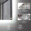 ELECWISH (100*80 cm) LED Bathroom Mirror Illuminate 3 Color Light Timer 8