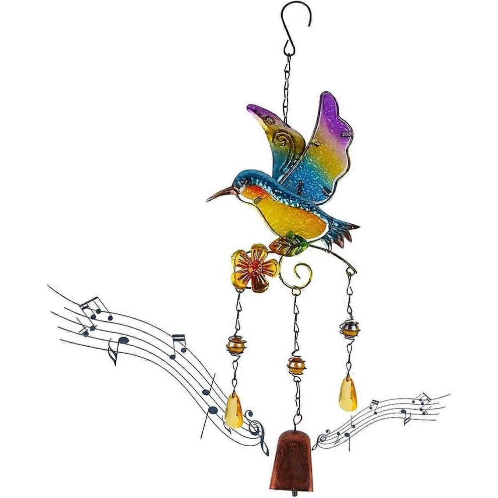 (As show, One size) Wind Chime, Garden Chime, Outdoor Wind Chimes, Wind Chime, Outdoor Wind Chime, Bell Chime, for Garden, Home Decor (Hummingbird)