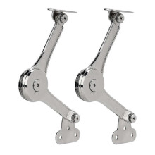 2pcs Heavy Duty Lid Support Hinges Soft Close Folding Lid Stay Hinge Keep Lid Hinge Open For--
