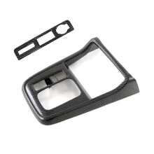 For -V 2023 2024 LHD Center Console Gear Shift Panel Cover Frame Trim Interior Accessories, ABS Carbon Fiber