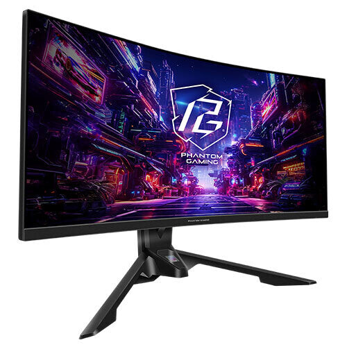 Asrock Monitor de PC Gaming curvo Quad HD 180Hz ASRock Phantom PG34QRT3A 2