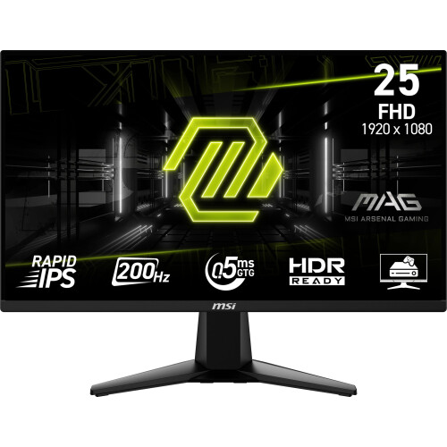 MSI Monitor PC - MSI - MAG 255F E20 - 24.5 polegadas - Full HD 1920 x 1080 - LCD Preto 2