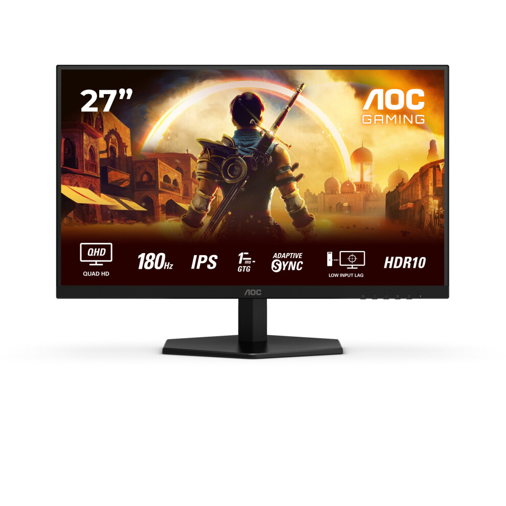Refurbished Aoc G4 Q27g42xe Computer Monitor 68.6 Cm (27") 2560 X 1440 Pixels Quad Hd Black/Red