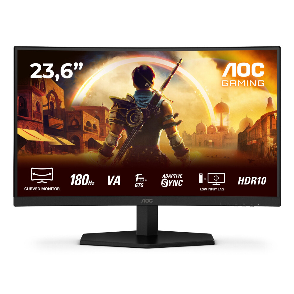 New Aoc G4 C24g42e Computer Monitor 59.9 Cm (23.6") 1920 X 1080 Pixels Full Hd Led Black/Red
