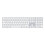 Apple Apple Magic w/ Numeric Keypad keyboard Universal Bluetooth QWERTY UK English Silver, White 1