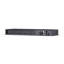 CyberPower PDU, Switched MBO, 230V/16A, 1HE, 8xC13 Ausgang, 1xC20 Eingang,