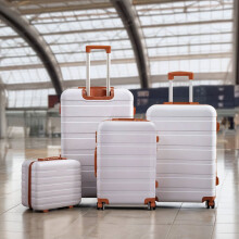 4PCS Color-Block Lockable Travel Suitcase Set