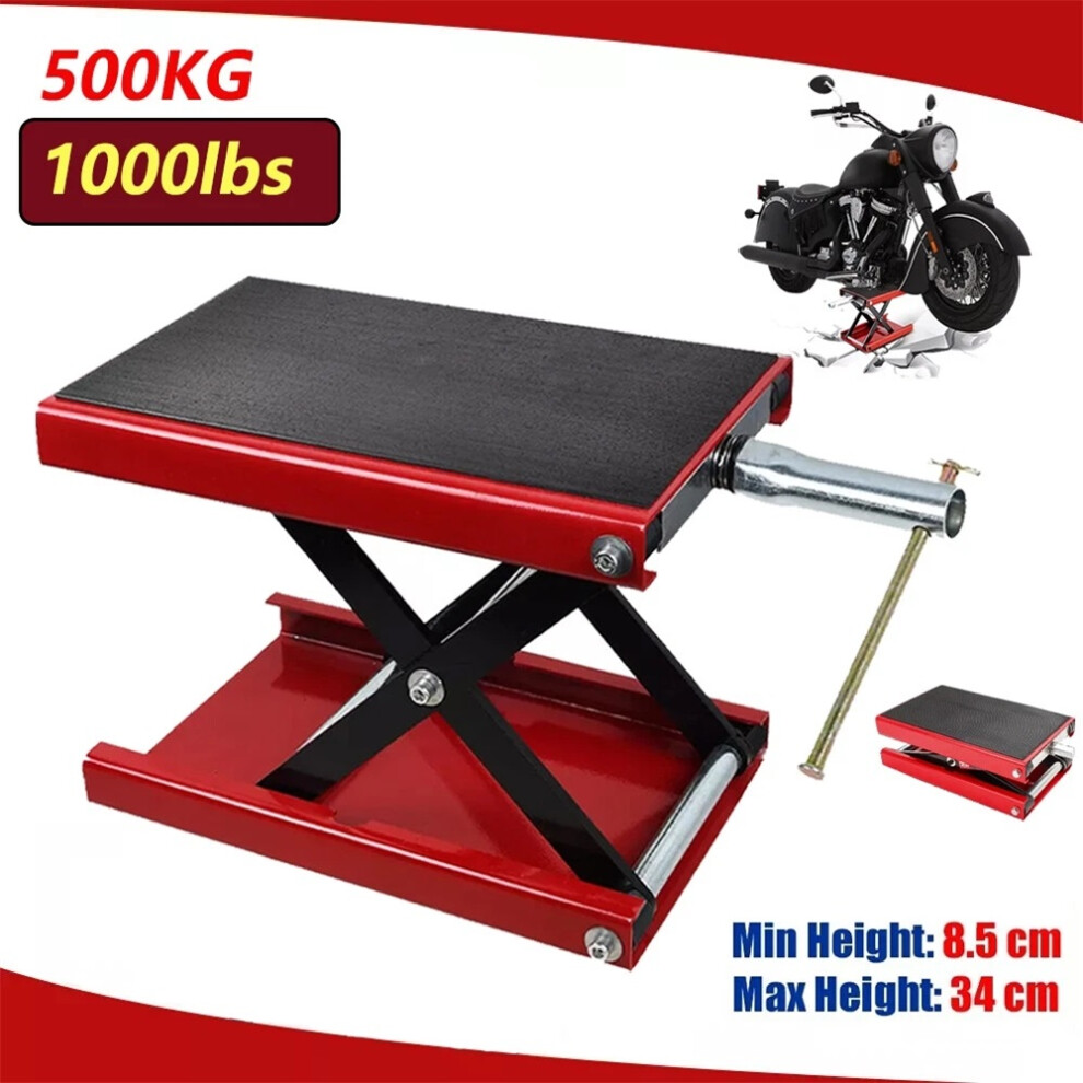Motorcycle Center Scissor Lift Jack1100lbs/500kg, Steel Repair-image-OPC-PHQFKQ2-NEW