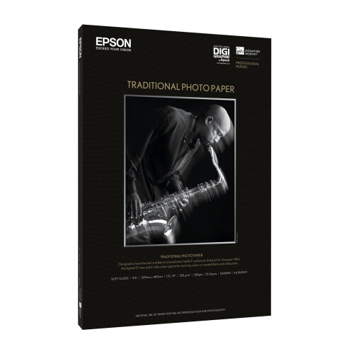 Epson EPSON Traditional valokuvapaperi - 330g/m2 - A3+ - 25 liuskaa 2