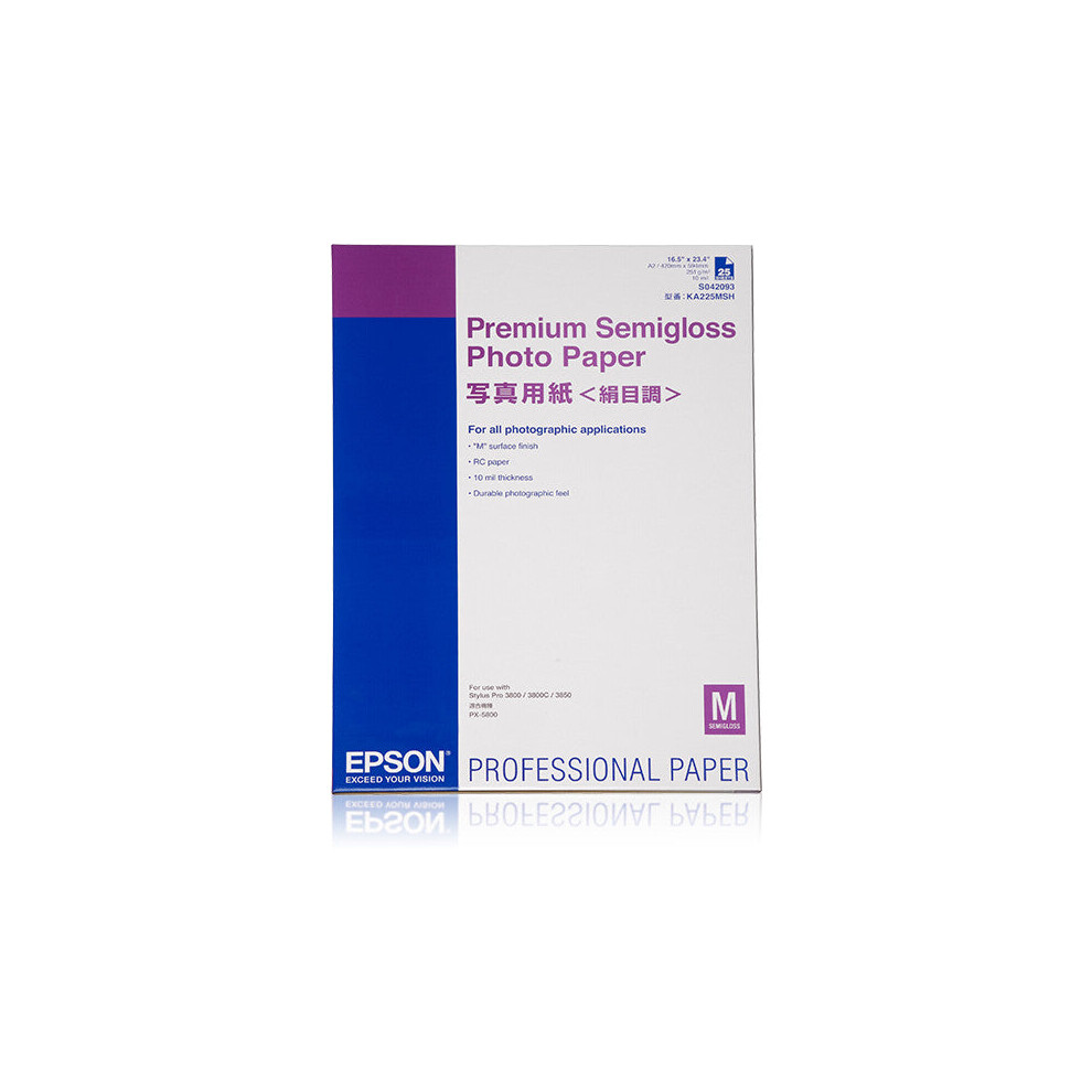 Epson A2 Premium Semi-Gloss Photo Paper (25 Sheets)