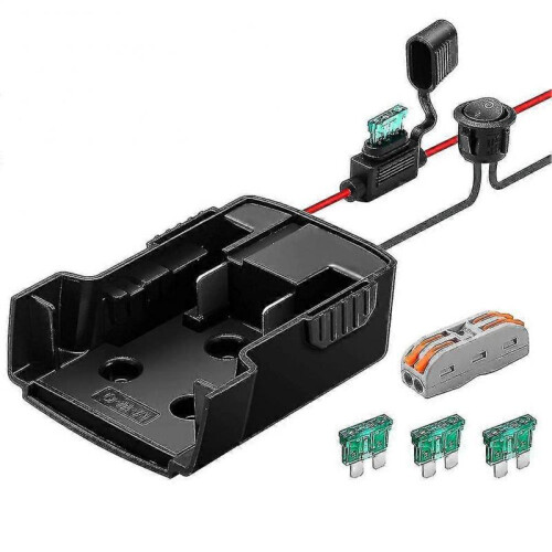Power Wheels Battery Adapter M18, Power Wheels Battery Conversion Kit, with Switch And 4 Pcs Fuse,f