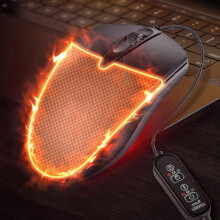 Winter Ergonomic Heated Wired Usb Mouse Corded Mice Plug & Play for Home Office