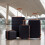 Living And Home 4PCS Color-Block Lockable Travel Suitcase Set 1