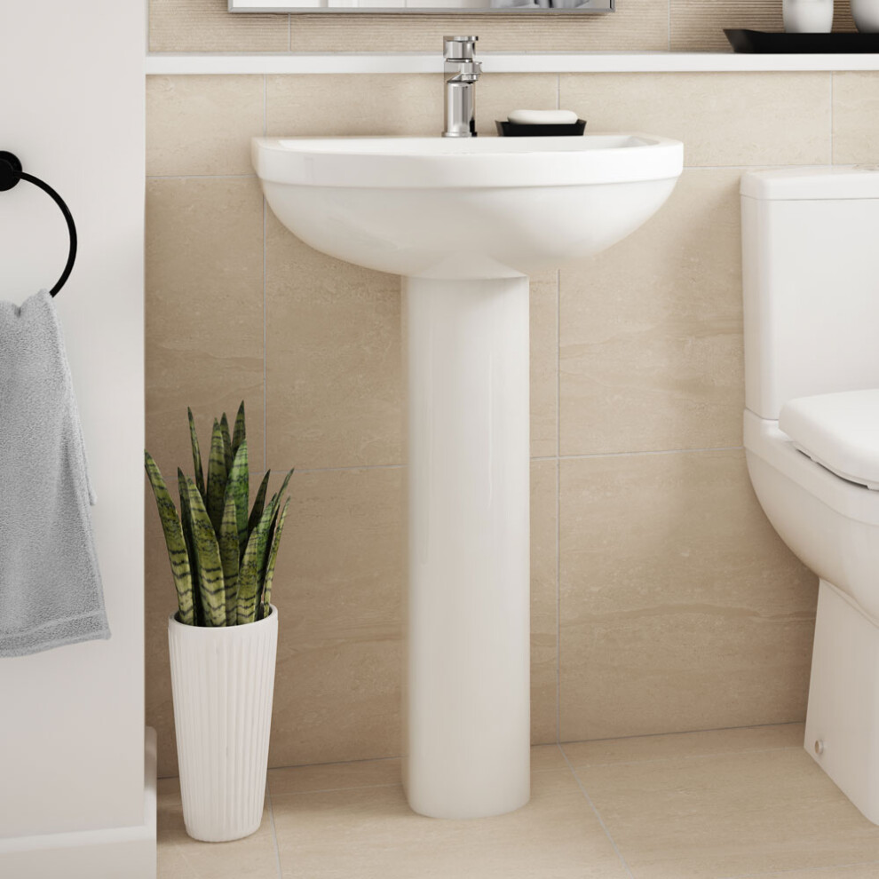 550Mm 1Th Basin & Pedestal - Vbas006 5055275814116