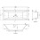 Eternalite Square Double Ended Bath 1700 x 700mm - VBATH012 2